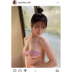 鈴原りこ、たわわ美乳を見せつけ！キメ顔と笑顔のON・OFFショット公開