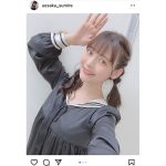 上坂すみれ、黒のミニワンピースコーデで同志をねぎらい「本日も大変毛深いです」