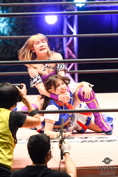 SKE48 荒井優希が遂にプロレスデビュー！必殺技の“かかと落とし“も炸裂