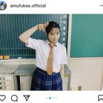 深尾あむ、「お掃除当番でした」夏服の制服姿で学校フォト披露