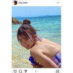 堀江りほ、美背中に魅了される“お団子”ビキニショット公開！