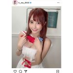 花咲れあ、肌見せの制服風ショットに歓喜の声！「いつも癒しをありがとう」