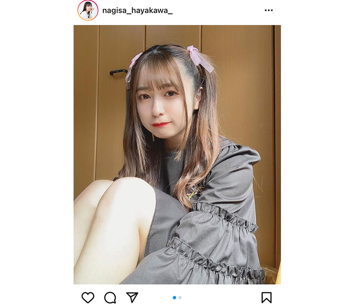 早川渚紗が高めツインテールの「地雷系女子」に！「破壊力がハンパないっす！」