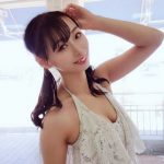 日野アリス、ツインテールで魅せる美尻バックショット！