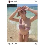 堀江りほ、透明素肌に釘付けな水着ショットが可愛すぎる！