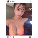 堀江りほ、丸みのある美バスト迫る至近距離ショット！