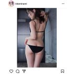 飯田みなみ、ヘルシー美ボディのバックショット披露