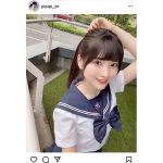 #ババババンビ 小鳥遊るい、ポニーテール揺らすセーラー服姿が可愛すぎる！