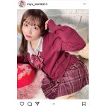 #ババババンビ 岸みゆの赤い制服姿に大絶賛！「好きに決まってんじゃん！」