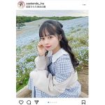 #ババババンビ 近藤沙瑛子、ネモフィラに映える可憐なポートレートにうっとり