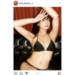 清瀬汐希、黒水着姿で自身のファンクラブ立ち上げを告知！