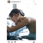 森咲智美、横顔にうっとりなお風呂シーンで際立つ美肌