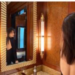 小倉ゆうか、背中開きの黒ドレスコーデを披露！見えない努力に歓喜の声も