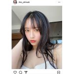 大槻りこ、艶やかな黒髪と透明感放つ美肌で魅了！