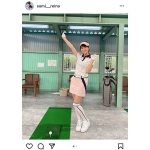 鷲見玲奈のゴルフウェア姿に反響ぞくぞく！