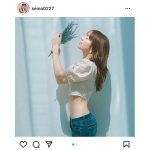 竹内星菜、細すぎるくびれショットに反響ぞくぞく！