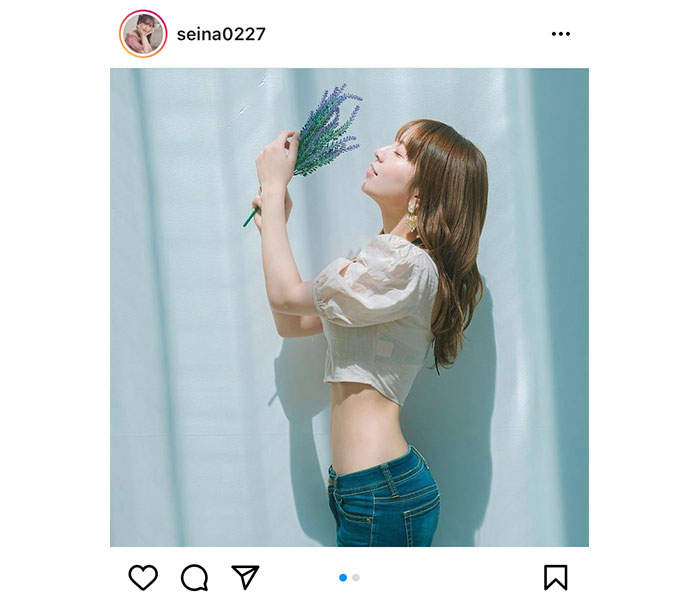 竹内星菜、細すぎるくびれショットに反響ぞくぞく！