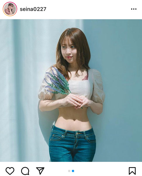 竹内星菜、細すぎるくびれショットに反響ぞくぞく！
