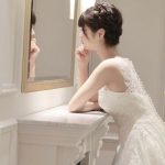 夢アド 山下彩耶、横顔美麗なウェディングドレス姿を披露