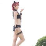 【写真特集】澄乃凛(キミイロプロジェクト)がクールな黒水着で近代麻雀水着祭2021に登場！
