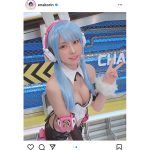 えなこ、胸元披露のウサギ耳コスプレに反響ぞくぞく！