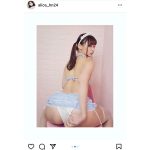 日野アリス、メイドコスプレで圧巻の桃尻披露