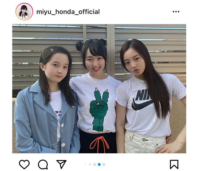 本田望結、17歳の誕生日に真凜、紗来との美人3姉妹ショットを公開