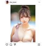 堀江りほ、こぼれ落ちそうな美バストに視線釘付け