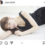吉澤遥奈、黒ドレスで微笑む大人ポートレートに反響ぞくぞく