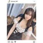 伊藤しずな、メイド衣装で美デコルテ披露「もう、しずなさんの虜です」