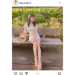 九条ねぎ、タイトワンピースのデートコーデに反響ぞくぞく