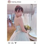 小日向ゆか、ウェディングドレスで魅せる美背中にうっとり