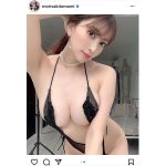 森咲智美、限界ギリギリのスケスケVレグで悩殺