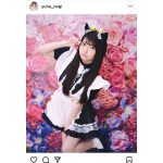 乃木結夢、黒髪で魅せる猫耳メイド服が可愛すぎる！