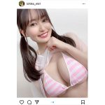 未梨一花、スケスケ衣装でファンを応援！