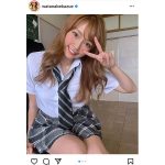サイバージャパンダンサーズ・渡辺加和（かずへ〜）が制服オフショットを公開！「制服もいける」「編入したい」の声も