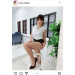 柊木里音、むっちり桃尻を見せつけたバックショット！