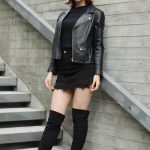 【写真特集】レースクイーン・藤澤響花がクールなブラックコーデで登場！ミスユニバーシティ静岡代表など受賞。