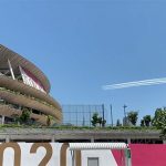 東京2020オリンピック・五輪のマークを描くブルーインパルスの予行演習が話題に！