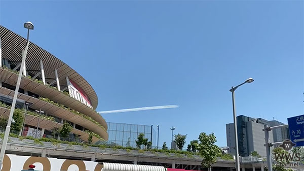 東京2020オリンピック・五輪のマークを描くブルーインパルスの予行演習が話題に！