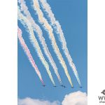 ブルーインパルス、開会式目前に東京上空で五輪描く