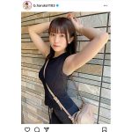 JamsCollection 坂東遥、脇見せノースリーブでパイスラ披露