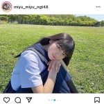 NGT48 藤崎未夢、セーラー服で見つめる青春ポートレート！