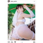 日野アリス、花嫁風の純白ビキニ姿で「ずっと一緒にいてくれる？」