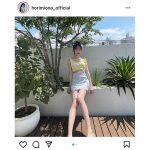 堀未央奈、美脚披露の爽やか夏コーデに反響ぞくぞく
