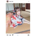 伊織もえ、帯も絵柄も金魚な浴衣姿にうっとり