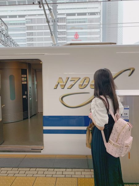 【乗車なるか!?】SKE48 末永桜花、N700Sを見送る背中にファンからエール