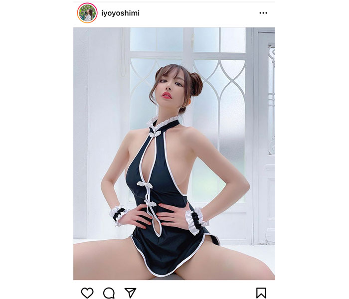 衣世、チャイナドレス風水着で健康美ボディ披露