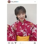 NMB48 川上千尋、浴衣姿で気分は夏祭りデート！「綺麗過ぎてトロけそう」