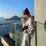 森保まどか、サウナ上がりの浴衣姿にうっとり